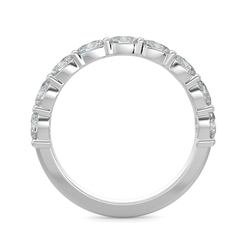 Oval East-West Wedding Ring