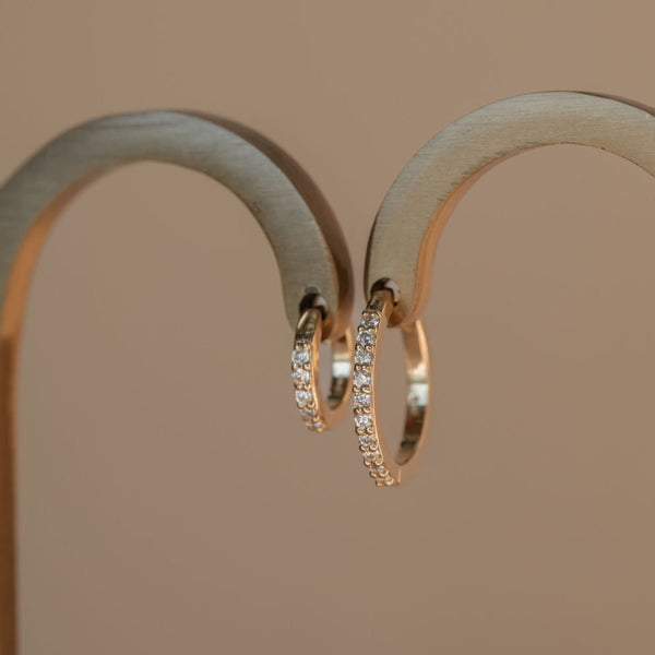 Classic Diamond Hoop